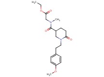 ethyl N-({1-[2-(4-methoxyphenyl)ethyl]-6-oxo-3-piperidinyl}carbonyl)-N-methylglycinate