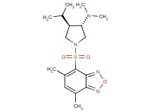 (3S*,4R*)-1-[(5,7-dimethyl-2,1,3-benzoxadiazol-4-yl)sulfonyl]-4-isopropyl-N,N-dimethylpyrrolidin-3-amine