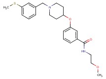 N-(2-methoxyethyl)-3-({1-[3-(methylthio)benzyl]-4-piperidinyl}oxy)benzamide