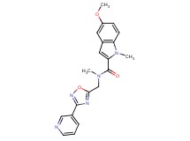 5-methoxy-N,1-dimethyl-N-{[3-(3-pyridinyl)-1,2,4-oxadiazol-5-yl]methyl}-1H-indole-2-carboxamide
