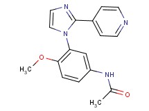 N-[4-methoxy-3-(2-pyridin-4-yl-1H-imidazol-1-yl)phenyl]acetamide