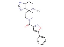 5-methyl-1'-[(5-phenylisoxazol-3-yl)carbonyl]-1,5,6,7-tetrahydrospiro[imidazo[4,5-c]pyridine-4,4'-piperidine]