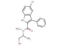5-chloro-N-(2-hydroxy-1-methylethyl)-N-methyl-3-phenyl-1H-indole-2-carboxamide