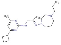 4-cyclobutyl-6-methyl-N-[(5-propyl-5,6,7,8-tetrahydro-4H-pyrazolo[1,5-a][1,4]diazepin-2-yl)methyl]pyrimidin-2-amine