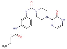 N-[3-(butyrylamino)phenyl]-4-(3-oxo-3,4-dihydropyrazin-2-yl)piperazine-1-carboxamide