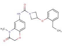 3-(2-ethylphenoxy)-N-(4-methyl-3-oxo-3,4-dihydro-2H-1,4-benzoxazin-6-yl)azetidine-1-carboxamide