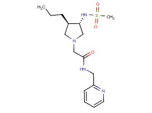 2-{(3S*,4R*)-3-[(methylsulfonyl)amino]-4-propyl-1-pyrrolidinyl}-N-(2-pyridinylmethyl)acetamide