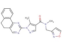 1-(5,6-dihydrobenzo[h]quinazolin-2-yl)-N-(3-isoxazolylmethyl)-N,5-dimethyl-1H-pyrazole-4-carboxamide