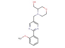 (4-{[2-(2-methoxyphenyl)pyrimidin-5-yl]methyl}morpholin-3-yl)methanol