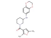 N-(2,3-dihydro-1,4-benzodioxin-6-yl)-1-(2,5-dimethyl-3-furoyl)-3-piperidinamine