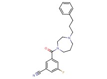 3-fluoro-5-{[4-(3-phenylpropyl)-1,4-diazepan-1-yl]carbonyl}benzonitrile
