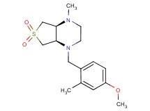 (4aS*,7aR*)-1-(4-methoxy-2-methylbenzyl)-4-methyloctahydrothieno[3,4-b]pyrazine 6,6-dioxide