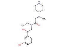 N~1~-ethyl-N~1~-[2-hydroxy-2-(3-hydroxyphenyl)ethyl]-N~2~-methyl-N~2~-piperidin-4-ylglycinamide