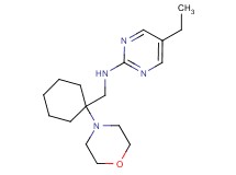 5-ethyl-N-[(1-morpholin-4-ylcyclohexyl)methyl]pyrimidin-2-amine