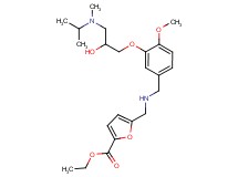 ethyl 5-{[(3-{2-hydroxy-3-[isopropyl(methyl)amino]propoxy}-4-methoxybenzyl)amino]methyl}-2-furoate