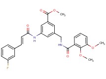 methyl 3-{[(2,3-dimethoxybenzoyl)amino]methyl}-5-{[(2E)-3-(3-fluorophenyl)-2-propenoyl]amino}benzoate