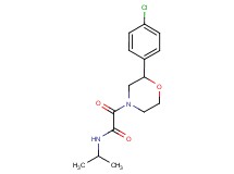 2-[2-(4-chlorophenyl)morpholin-4-yl]-N-isopropyl-2-oxoacetamide