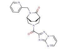 (1S*,5R*)-6-(2-pyridinylmethyl)-3-([1,2,4]triazolo[1,5-a]pyrimidin-2-ylcarbonyl)-3,6-diazabicyclo[3.2.2]nonan-7-one