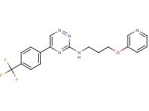 N-[3-(3-pyridinyloxy)propyl]-5-[4-(trifluoromethyl)phenyl]-1,2,4-triazin-3-amine