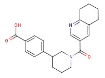 4-[1-(5,6,7,8-tetrahydroquinolin-3-ylcarbonyl)piperidin-3-yl]benzoic acid