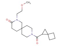 2-(2-methoxyethyl)-9-(spiro[2.3]hex-1-ylcarbonyl)-2,9-diazaspiro[5.5]undecan-3-one