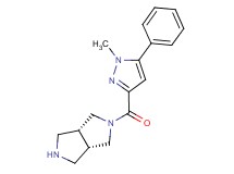 (3aR*,6aS*)-2-[(1-methyl-5-phenyl-1H-pyrazol-3-yl)carbonyl]octahydropyrrolo[3,4-c]pyrrole