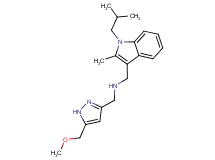 1-(1-isobutyl-2-methyl-1H-indol-3-yl)-N-{[5-(methoxymethyl)-1H-pyrazol-3-yl]methyl}methanamine