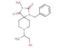 1-benzyl-8-(2-hydroxy-1-methylethyl)-3-methyl-1,3,8-triazaspiro[4.5]decane-2,4-dione
