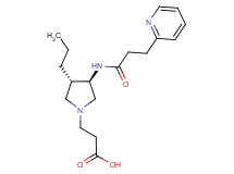 3-(rel-(3S,4R)-3-propyl-4-{[3-(2-pyridinyl)propanoyl]amino}-1-pyrrolidinyl)propanoic acid dihydrochloride