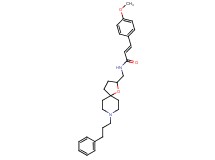(2E)-3-(4-methoxyphenyl)-N-{[8-(3-phenylpropyl)-1-oxa-8-azaspiro[4.5]dec-2-yl]methyl}acrylamide