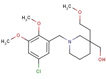 [1-(5-chloro-2,3-dimethoxybenzyl)-3-(2-methoxyethyl)-3-piperidinyl]methanol