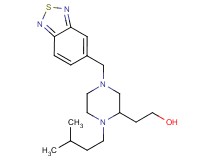 2-[4-(2,1,3-benzothiadiazol-5-ylmethyl)-1-(3-methylbutyl)-2-piperazinyl]ethanol