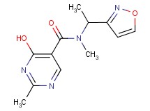 4-hydroxy-N-(1-isoxazol-3-ylethyl)-N,2-dimethylpyrimidine-5-carboxamide