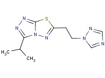 3-isopropyl-6-[2-(1H-1,2,4-triazol-1-yl)ethyl][1,2,4]triazolo[3,4-b][1,3,4]thiadiazole