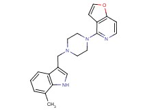 4-{4-[(7-methyl-1H-indol-3-yl)methyl]piperazin-1-yl}furo[3,2-c]pyridine
