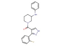 1-{[3-(2-fluorophenyl)-1H-pyrazol-4-yl]carbonyl}-N-phenyl-3-piperidinamine