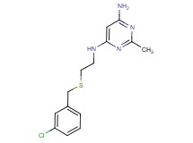 N-{2-[(3-chlorobenzyl)thio]ethyl}-2-methylpyrimidine-4,6-diamine