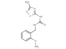 N-(2-methoxybenzyl)-N'-(3-methyl-1,2,4-thiadiazol-5-yl)urea