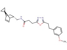 3-{5-[2-(3-methoxyphenyl)ethyl]-1,3,4-oxadiazol-2-yl}-N-[(1R*,2S*,4S*)-spiro[bicyclo[2.2.1]heptane-7,1'-cyclopropane]-5-en-2-ylmethyl]propanamide