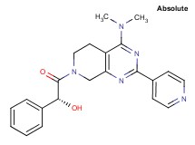 (1R)-2-[4-(dimethylamino)-2-(4-pyridinyl)-5,8-dihydropyrido[3,4-d]pyrimidin-7(6H)-yl]-2-oxo-1-phenylethanol