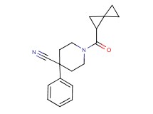 4-phenyl-1-(spiro[2.2]pent-1-ylcarbonyl)piperidine-4-carbonitrile