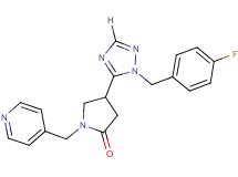 4-[1-(4-fluorobenzyl)-1H-1,2,4-triazol-5-yl]-1-(pyridin-4-ylmethyl)pyrrolidin-2-one