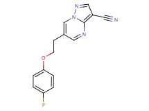 6-[2-(4-fluorophenoxy)ethyl]pyrazolo[1,5-a]pyrimidine-3-carbonitrile