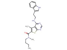 N-butyl-4-{[2-(1H-indol-3-yl)ethyl]amino}-N,5-dimethylthieno[2,3-d]pyrimidine-6-carboxamide
