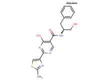 N-[(1S)-1-benzyl-2-hydroxyethyl]-4-hydroxy-2-(2-methyl-1,3-thiazol-4-yl)pyrimidine-5-carboxamide