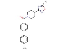 1-[(4'-methylbiphenyl-4-yl)carbonyl]-4-(5-methyl-1,2,4-oxadiazol-3-yl)piperidine