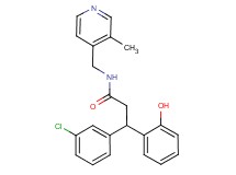 3-(3-chlorophenyl)-3-(2-hydroxyphenyl)-N-[(3-methyl-4-pyridinyl)methyl]propanamide
