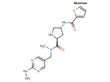 (2S,4R)-N-methyl-N-{[2-(methylamino)pyrimidin-5-yl]methyl}-4-[(2-thienylcarbonyl)amino]pyrrolidine-2-carboxamide