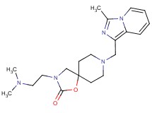 3-[2-(dimethylamino)ethyl]-8-[(3-methylimidazo[1,5-a]pyridin-1-yl)methyl]-1-oxa-3,8-diazaspiro[4.5]decan-2-one