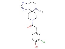 2-chloro-4-[2-(5-methyl-1,5,6,7-tetrahydro-1'H-spiro[imidazo[4,5-c]pyridine-4,4'-piperidin]-1'-yl)-2-oxoethyl]phenol